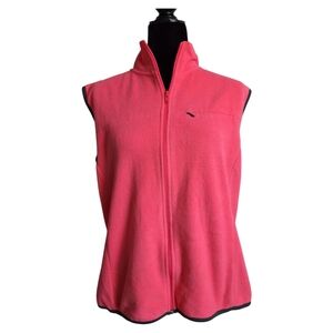 GAP Hot Pink Fleece Gorpcore Sleeveless Zip-Up Vest - Size XL